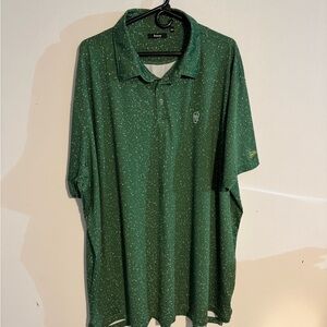 Breezy Golf Men's Green Speckled Polo Shirt